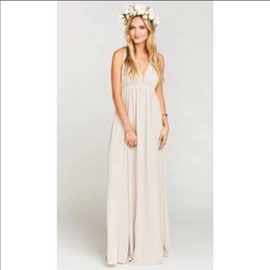 Show me your Mumu Ava Maxi dress in Beige